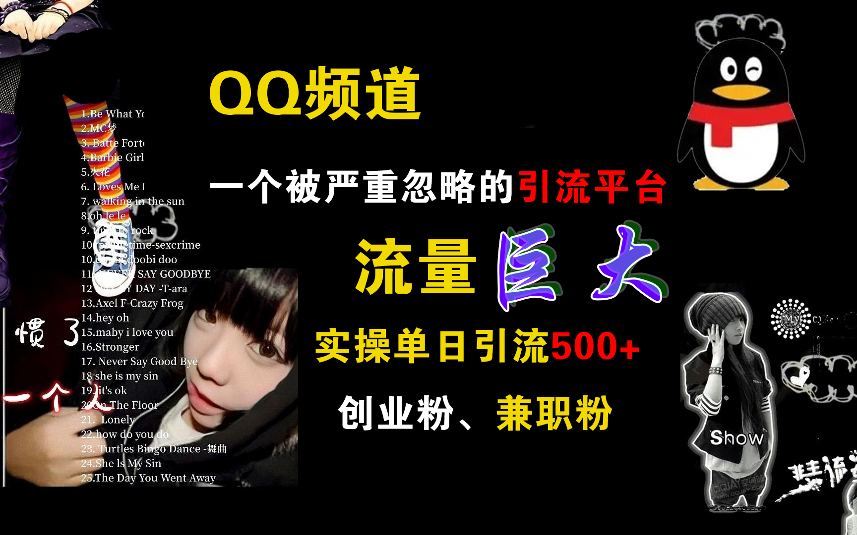 QQ频道，一个被严重忽略的引流平台，流量巨大，实操单日引流500+创业粉、兼职粉-佐帆副业网