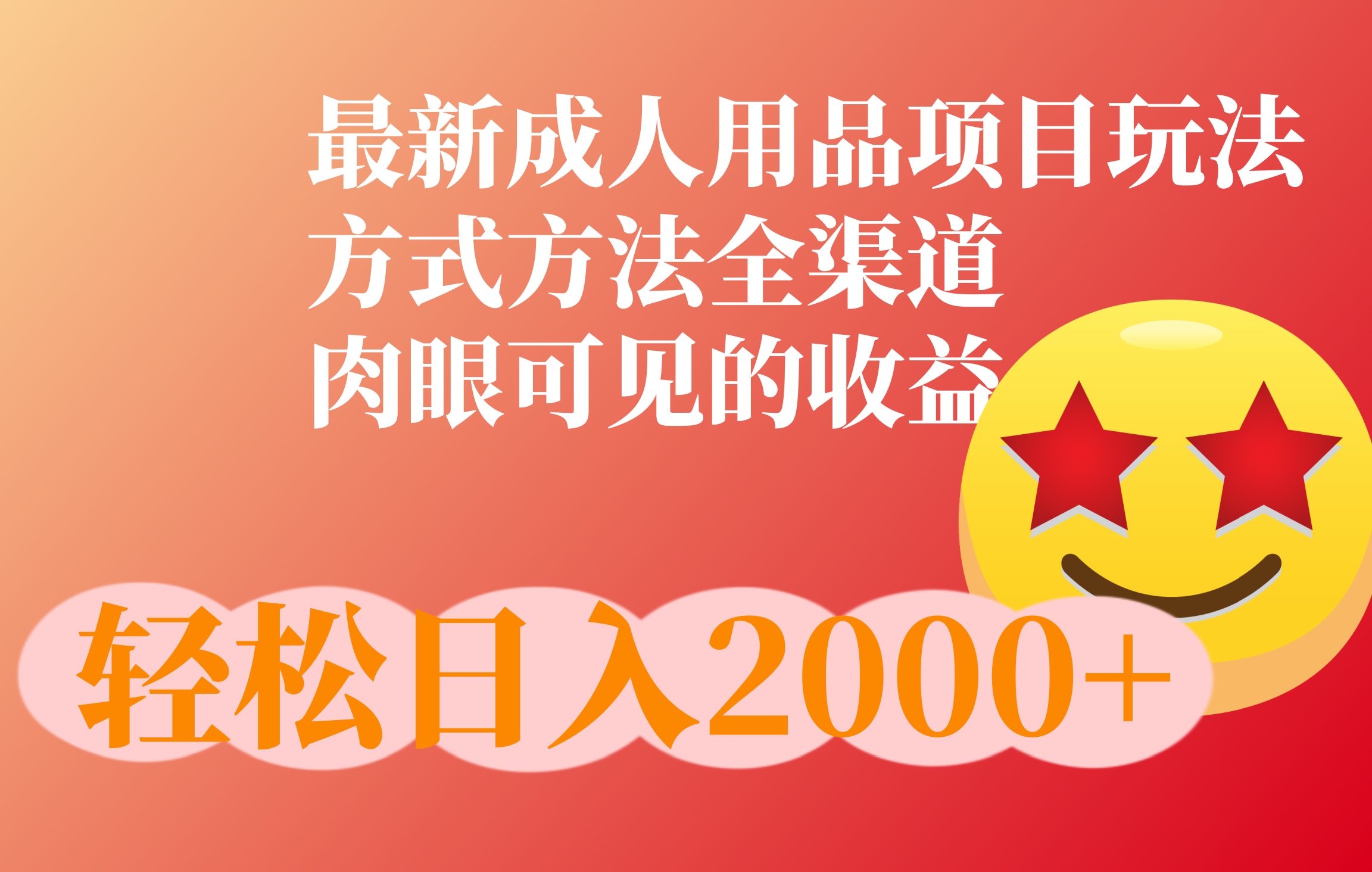 成人用品项目最新玩法，方式方法全渠道-佐帆副业网
