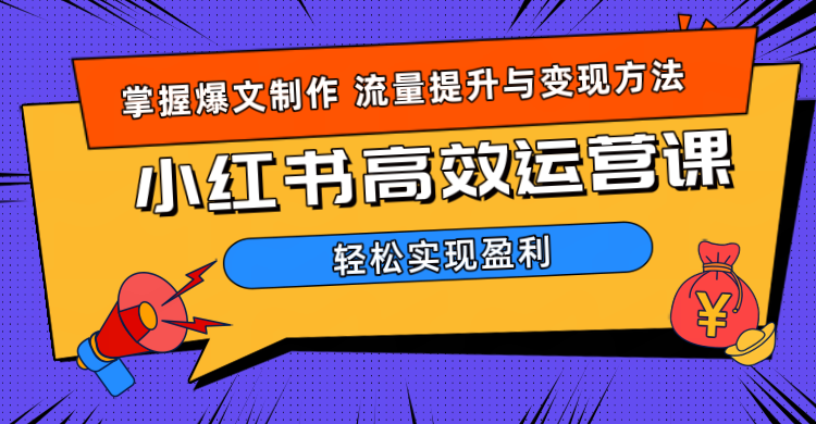 价值980小红书运营操作指南-佐帆副业网