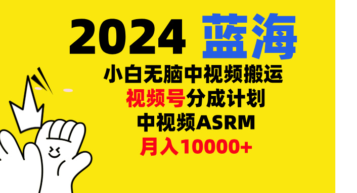 小白无脑复制-中视频视频号-分成计中视频ASRM-佐帆副业网