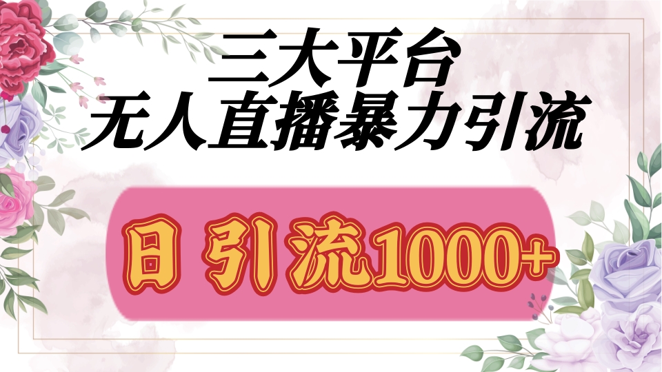 抖音，快手，视频号全平台通用，无人直播引流法，利用图片,模板,整套话术挂机全天支持矩阵操作，无限设备多开，超暴力引流，1000+高质量精准创业粉-佐帆副业网
