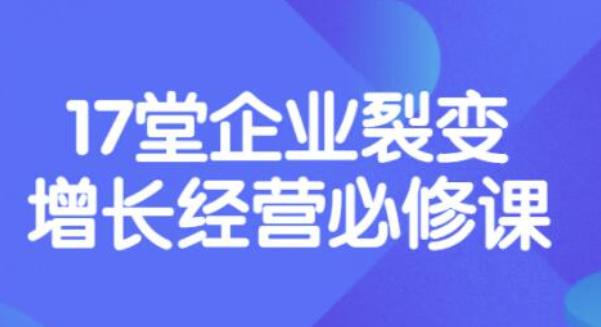 【副业项目3838期】张琦《盈利增长17堂必修课》企业裂变增长的经营智慧，带你了解增长的本质-佐帆副业网