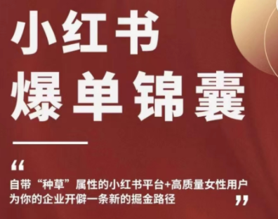 【副业项目4942期】小红书爆单锦囊，自带种草属性+高质量女性用户，为你的企业开辟一条新的掘金路径-佐帆副业网