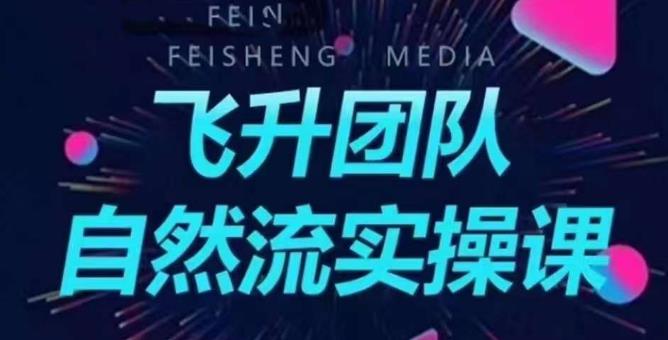 【副业项目6267期】飞升团队课程自然流实操课，抖音半无人起号主播间搭建教学-佐帆副业网