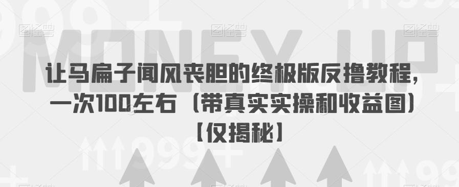 【副业项目6849期】让马扁子闻风丧胆的终极版反撸教程，一次100左右（带真实实操和收益图）【仅揭秘】-佐帆副业网