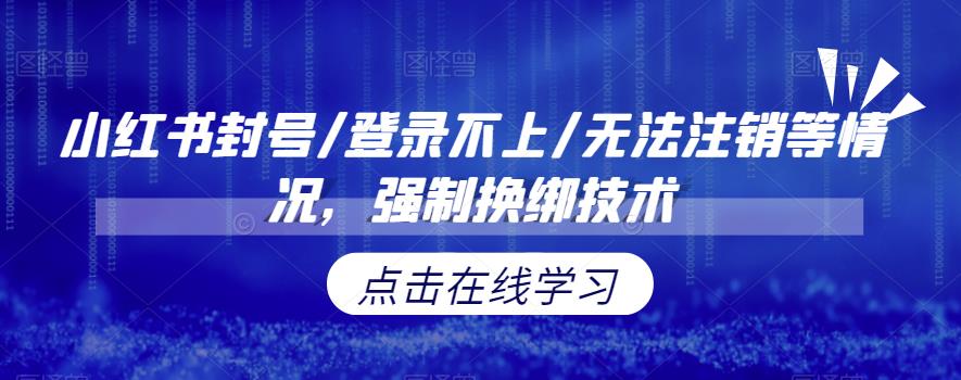 【副业项目6903期】小红书封号/登录不上/无法注销等情况，强制换绑技术【揭秘】-佐帆副业网