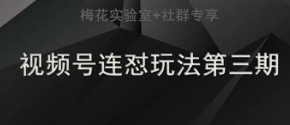 【副业项目7573期】梅花实验室社群连怼玩法第三期轻原创玩法+测素材方式-佐帆副业网