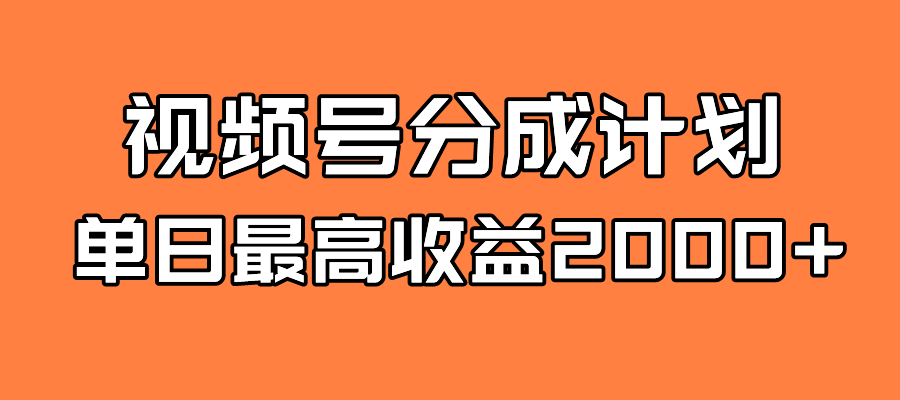 【副业项目7871期】探索全新蓝海！视频号掘金计划，每日轻松赚取2000＋！快速学习，实现财富自由！-佐帆副业网