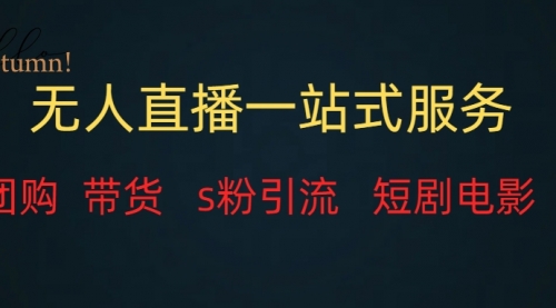【副业项目7968期】无人直播全套服务，变现稳定-佐帆副业网