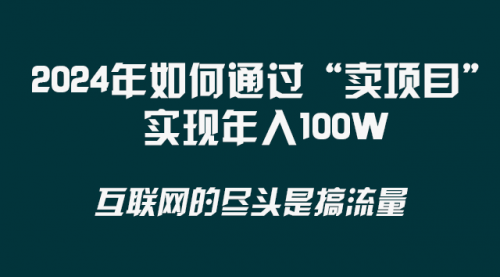 【副业项目8543期】2024年如何通过“卖项目”实现年入100W-佐帆副业网