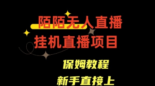 【副业8781期】陌陌无人直播，通道人数少，新手容易上手-佐帆副业网