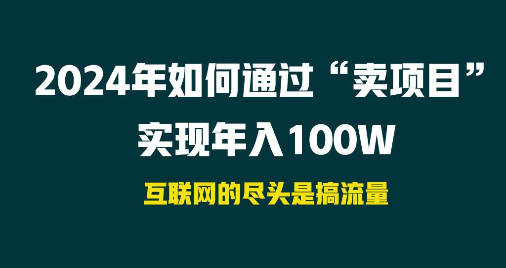 2024年如何通过“卖项目”实现年入100W-佐帆副业网