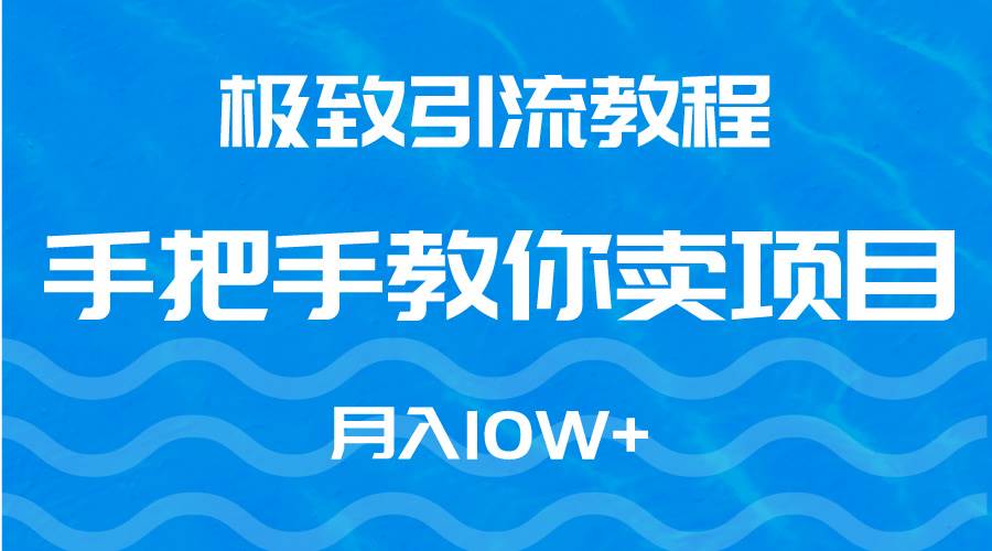 极致引流教程，手把手教你卖项目，月入10W+-佐帆副业网