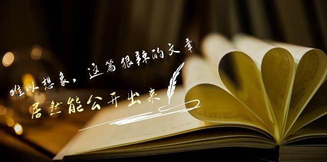 某付费文章《难以 想象，这篇狠辣的文章，居然能公开出来》-佐帆副业网