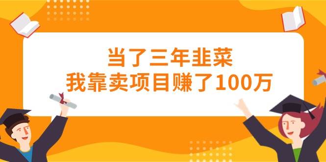 当了三年韭菜我靠卖项目赚了100万-佐帆副业网