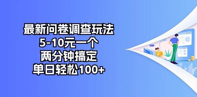 最新问卷调查玩法，5-10元一个，两分钟搞定，单日轻松100+-佐帆副业网