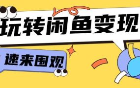 从0到1系统玩转闲鱼变现,教你核心选品思维,提升产品曝光及转化率-15节-佐帆副业网