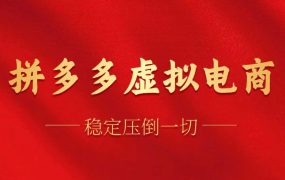 拼多多虚拟电商,单人操作10家店,单店日盈利100+-佐帆副业网