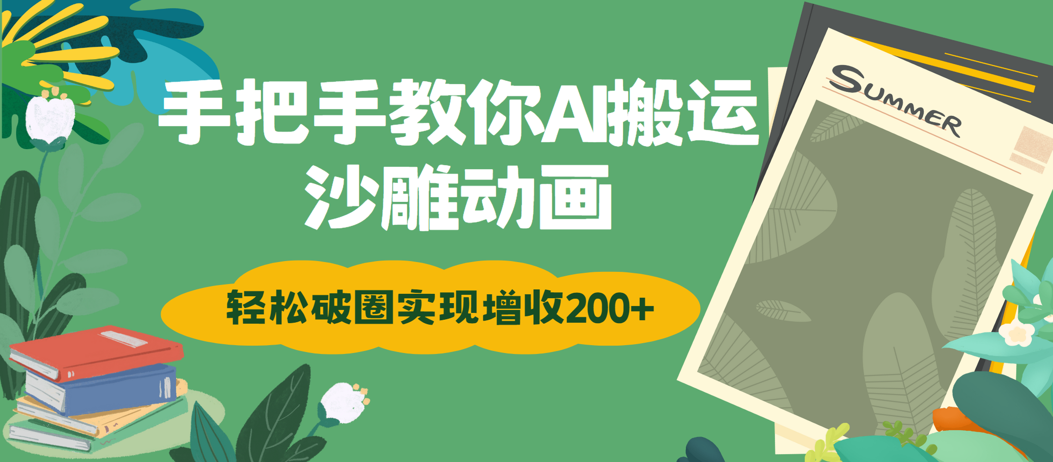 手把手教你用AI搬运沙雕动画轻松破圈实现增收200+-佐帆副业网