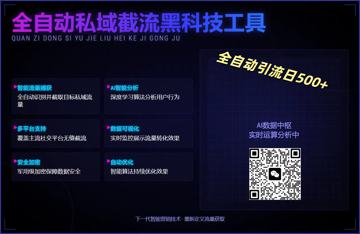 全自动私域截流黑科技工具——全自动引流日500+-佐帆副业网