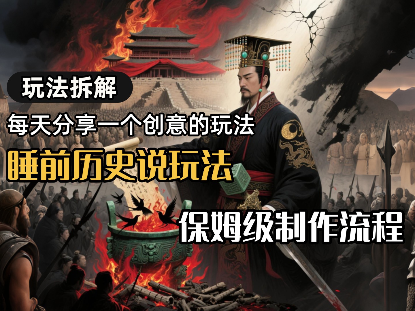 13条作品涨粉24.5万，全流程拆解睡前历史说，保姆级教程-佐帆副业网