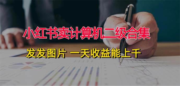 小红书卖计算机二级合集，发发图片 一天收益能上千-佐帆副业网